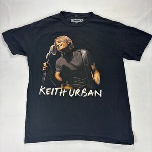 Keith Urban Escape Together 2009 World Tour T Shirt Mens XL Black Graphic Tee